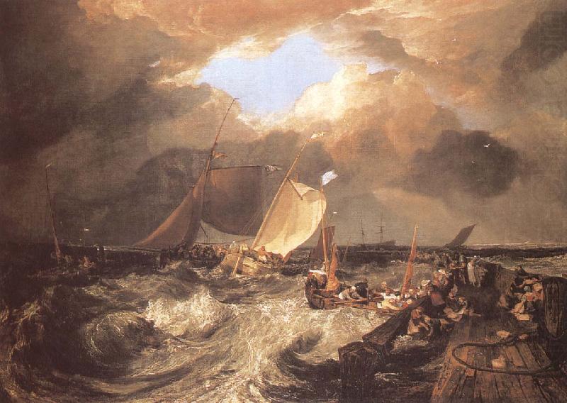 Calais Pier,with French Poissards preparing for sea, J.M.W. Turner